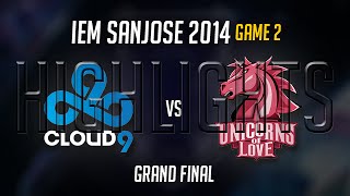 Cloud 9 vs Unicorns of Love Highlights Game 2 Final  IEM San Jose 2014 GrandFinal  C9 vs UOL G2 [upl. by Mcilroy]