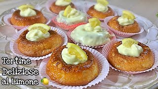 TORTINE DELIZIOSE AL LIMONE ricetta semplice DELICIOUS TORTINE WITH LEMON  Tutti a Tavola [upl. by Eng273]