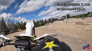 NEW TEST HUSQVARNA TE 150i TEST ON BOARD WITH JARVIS [upl. by Aicilat]