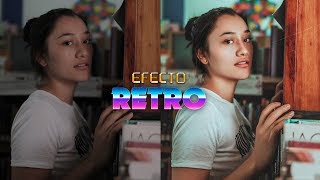 Como Hacer Efecto Retro En Fotos  Efectos Para Fotos [upl. by Oesile]