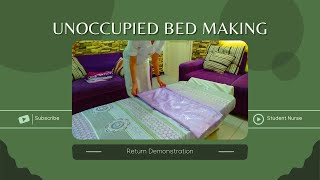 Unoccupied Bed Making │Return Demonstration [upl. by Mina]