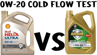 Caltex Havoline VS Shell Helix Ultra COLD Flow Test in UrduHindi  Engine Oil Series Part 2 [upl. by Corell]