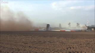 Wind Wheel Demolition  Truck pulling down Germany [upl. by Westleigh]