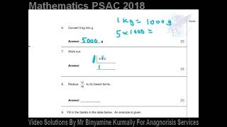 Question 7 PSAC 2018 [upl. by Balkin]