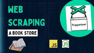 Web scraping a book store with Puppeteer  JavaScript  Nodejs [upl. by Ailedo]