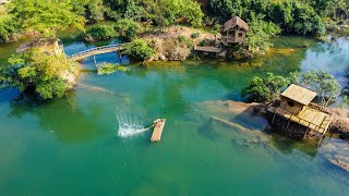 Full video Build Million Dollar Ecoresort On The River With Bamboo Houses And Giant Swimming Pools [upl. by Milda]