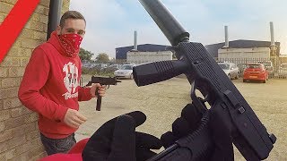 Airsoft War  Gang Turf War 10 POV  TrueMOBSTER [upl. by Ynohtnaeoj940]