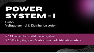 533 Radial Ring main amp Interconnected distribution system  EE404 [upl. by Cowey847]