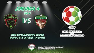 FC Juárez EdoMex vs Academia Coyotes BeSports  LMAF  Jornada 4  SUB16 [upl. by Maxia]