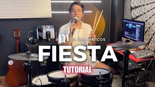 Fiesta  Miel San Marcos  TUTORIAL DE BATERIA Explicado [upl. by Petty999]