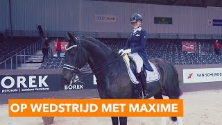 Op wedstrijd met Maxime van der Vlist  PaardenpraatTV [upl. by Odoric161]