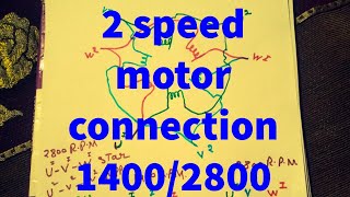 2 speed motor connection [upl. by Monroy865]