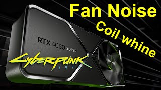 RTX 4080 Super Founders Edition  Fan noise Coil whine default settings [upl. by Arahc]