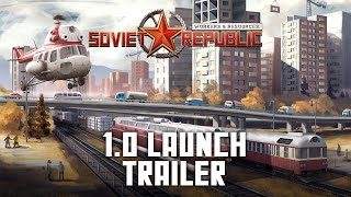 Workers amp Resources Soviet Republic  10 Launch Trailer GOG [upl. by Aduhey]