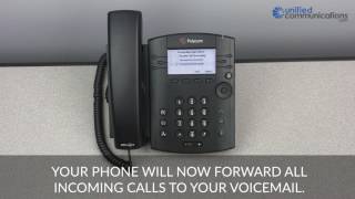 Polycom VVX 300 amp 400 Series Phone  How to Forward Calls [upl. by Creath324]