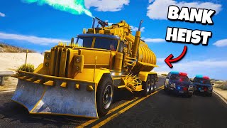 Robbing Every Bank with Death Truck in GTA 5 RP [upl. by Kissel]