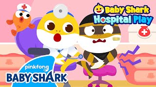 🏥NEW Ouch I’ve Got a Stomachache  Baby Shark Doctor  Hospital Play  Baby Shark Official [upl. by Sackville]