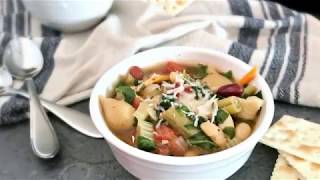 Pressure Cooker Minestrone Soup Recipe [upl. by Bessie]