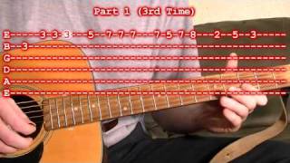 O Christmas Tree Tannenbaum Easy Guitar Lesson [upl. by Yrnehnhoj]