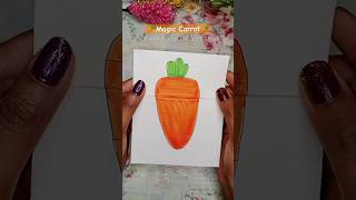 🥕 Magic Carrot Drawing 😃 reels shortvideo funnyart tanayasfaircreativity24 [upl. by Eirlav966]