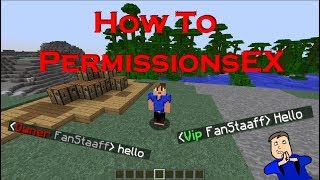 How To PermissionsEX  Minecraft Plugin Tutorial [upl. by Elyrehc]