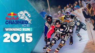 Mens Winning Run In Helsinki Finland  Red Bull Crashed Ice 2015 [upl. by Niatsirt829]