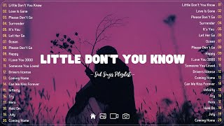 Little Dont You Know💔 Sad songs playlist with lyrics  Depressing Songs 2023 That Will Cry Vol 169 [upl. by Elokkin]