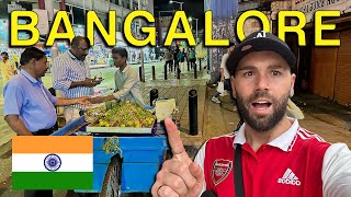 Bangalore street food tour  first time trying Panipuri 🇮🇳 [upl. by Saitam]