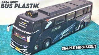 CARA MODIF BUS PLASTIK JADI JETBUS 3  SIMPLE MBOISS [upl. by Arries]