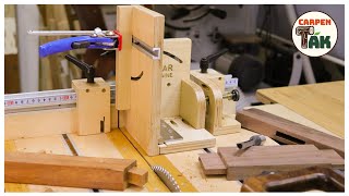 DIY How to make a universal tenon jig  table saw sled jig EP3 HOMEMADE Woodworking [upl. by Bennet]