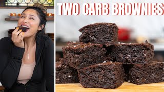 Two Carb Brownies How to Make the Most AMAZING amp EASIEST Keto Low Carb Brownies [upl. by Oflodur]