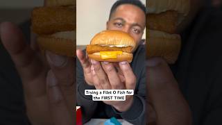 FIRST TIME Trying a Filet O Fish foodie foodvlog foodblogger mcdonalds foodreview fastfood w [upl. by Aigroeg]