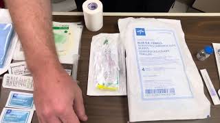 Continuous peripheral nerve block w Blue towels and lidocaine 1 [upl. by Ottinger]