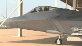 F22 Raptor Launch at Langley Air Force Base [upl. by Nosinned]