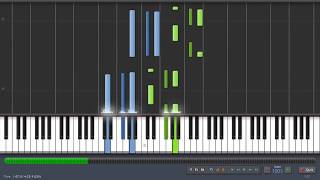 Elastic Heart Acústico  Sia  Piano Karaoke  Synthesia Tutorial [upl. by Eenej]