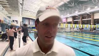 Calvin head swim coach Dan Gelderloos  11224 [upl. by Lomax746]