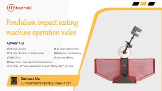 Pendulum impact testing machine operation videoEnglish version [upl. by Bendicta]