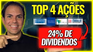 TOP 4 AÇÕES COM ÓTIMOS DIVIDENDOS [upl. by Kellsie]