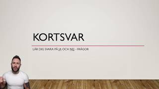 Lär dig svara med kortsvar  Dagens idiomatiska uttryck [upl. by Yolane]