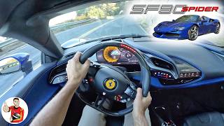 The Ferrari SF90 Spider is Seductively Fast  Smooth POV Drive Review [upl. by Whale]