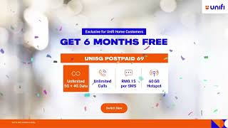 FREE 6 Months Unifi Mobile exclusive for our Unifi Home customers [upl. by Neelsaj]