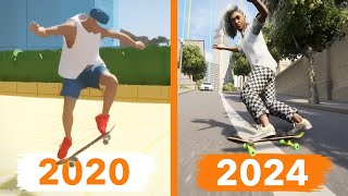 Skate 4 Gameplay Evolution 2020  2024 [upl. by Enoj]