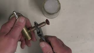 Whistle Push Valve Repair for a Miniature Live Steam Locomotive quotmr factotumquot [upl. by Olleina]