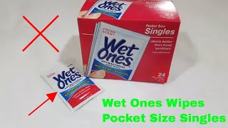 ✅ How To Use Wet Ones Wipes Pocket Size Singles Review [upl. by Danna]