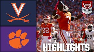 Virginia Cavaliers vs Clemson Tigers  Full Game Highlights  ESPN College Football [upl. by Josey]