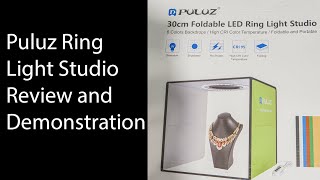 Puluz Light Box and Photo Studio Review and Demonstration [upl. by Yntirb416]