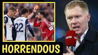 quotHORRENDOUS” Paul Scholes fumes at two Manchester United stars for moment vs Spurs [upl. by Ebneter901]