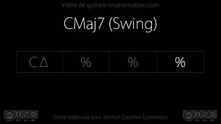 CMaj7 swing 110 bpm  Backing track [upl. by Teagan]