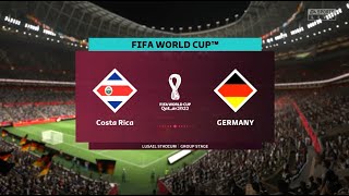 44 Costa Rica  Germany World CUP Qatar 2022 FIFA23 [upl. by Arrik]