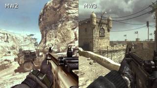 Modern Warfare 2 VS Modern Warfare 3 Graphics Comparison HD [upl. by Stearne512]